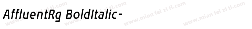 AffluentRg BoldItalic字体转换